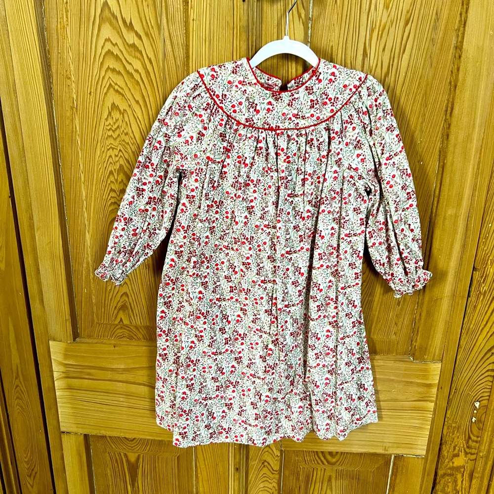 Corduroy flower dress